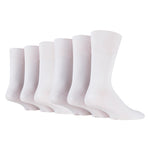 Lade das Bild in den Galerie-Viewer, 6 Paar Diabetikersocken für Herren - Weiß
