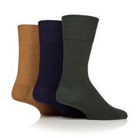 6 Paar Herrensocken für Diabetiker - Ocker Mix