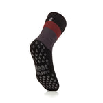 Load image into Gallery viewer, 1 Pair Men&#39;s Raynaud&#39;s Thermal Slipper Socks - Block Stripe Black
