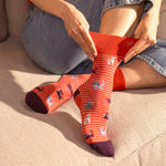 Lade das Bild in den Galerie-Viewer, 3 Paar Fun Feet Baumwollsocken für Damen – Ich bin ein Katzenmensch
