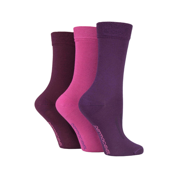3 Paar Damen PermaCool Kühlsocken - Pink Mix
