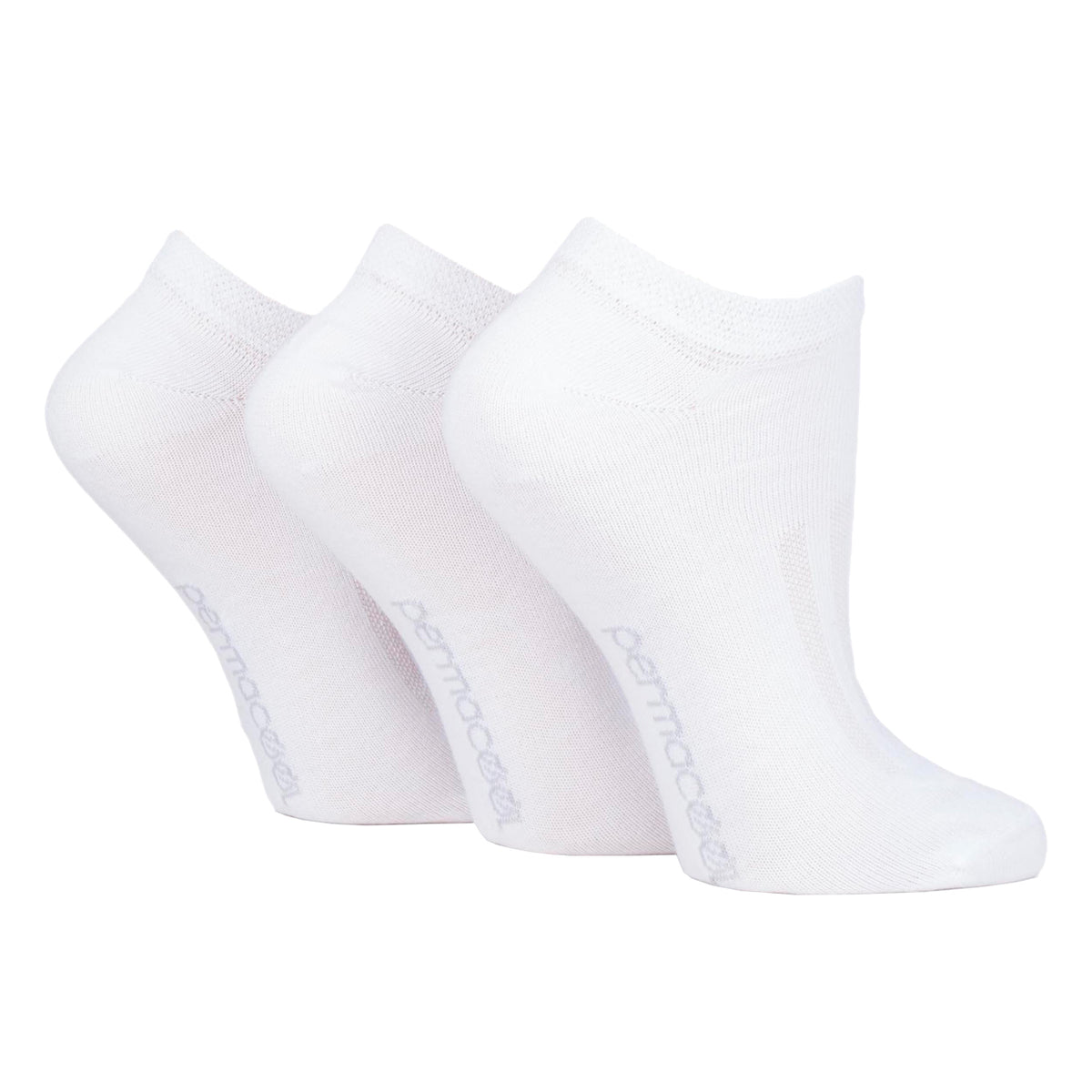 3 Paar PermaCool Kühlende Sneakersocken - Weiß