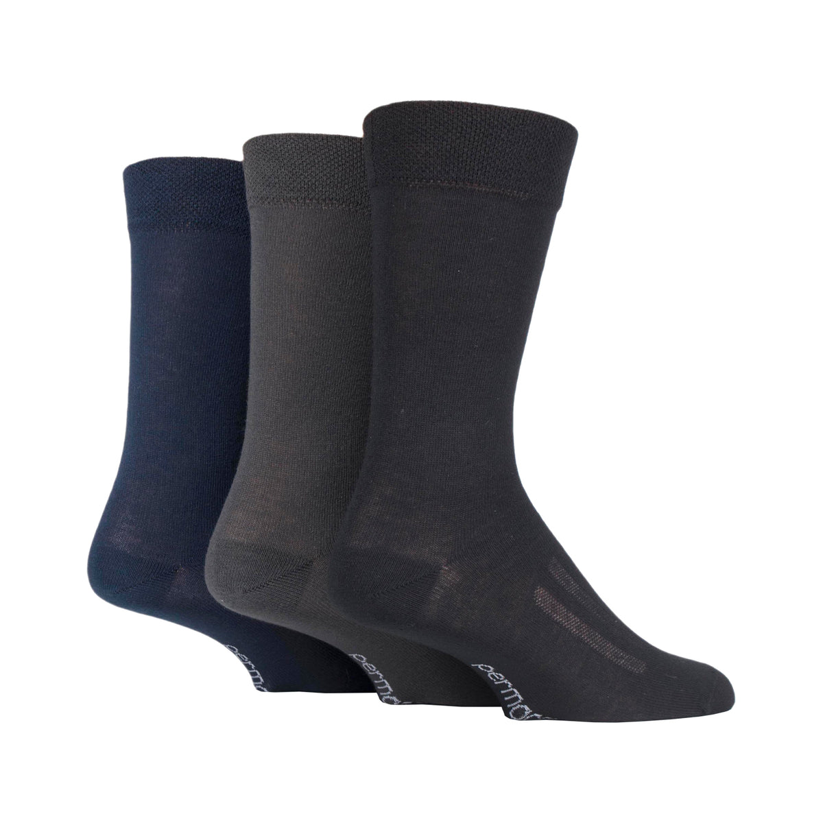 3 Paar kühlende PermaCool-Socken für Herren – Schwarz-Mix