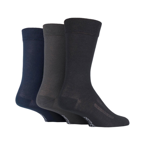 3 Paar kühlende PermaCool-Socken für Herren – Schwarz-Mix