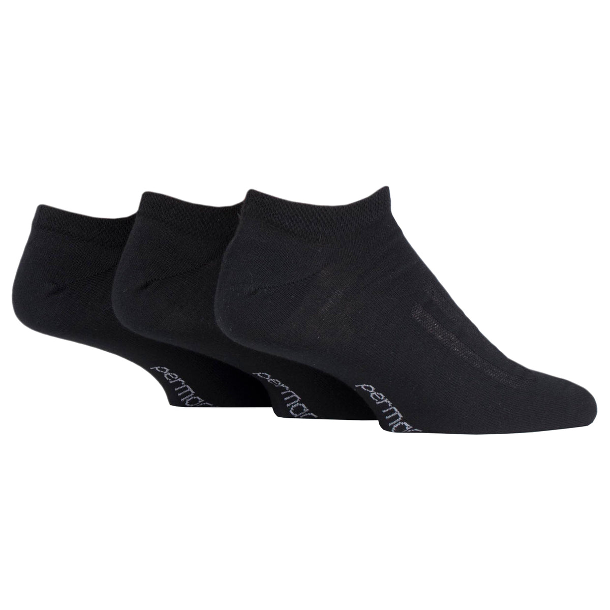 3 Paar PermaCool Kühlende Sneakersocken - Schwarz