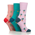 Lade das Bild in den Galerie-Viewer, 3 Paar Damen RHS Baumwollsocken - Gemüse
