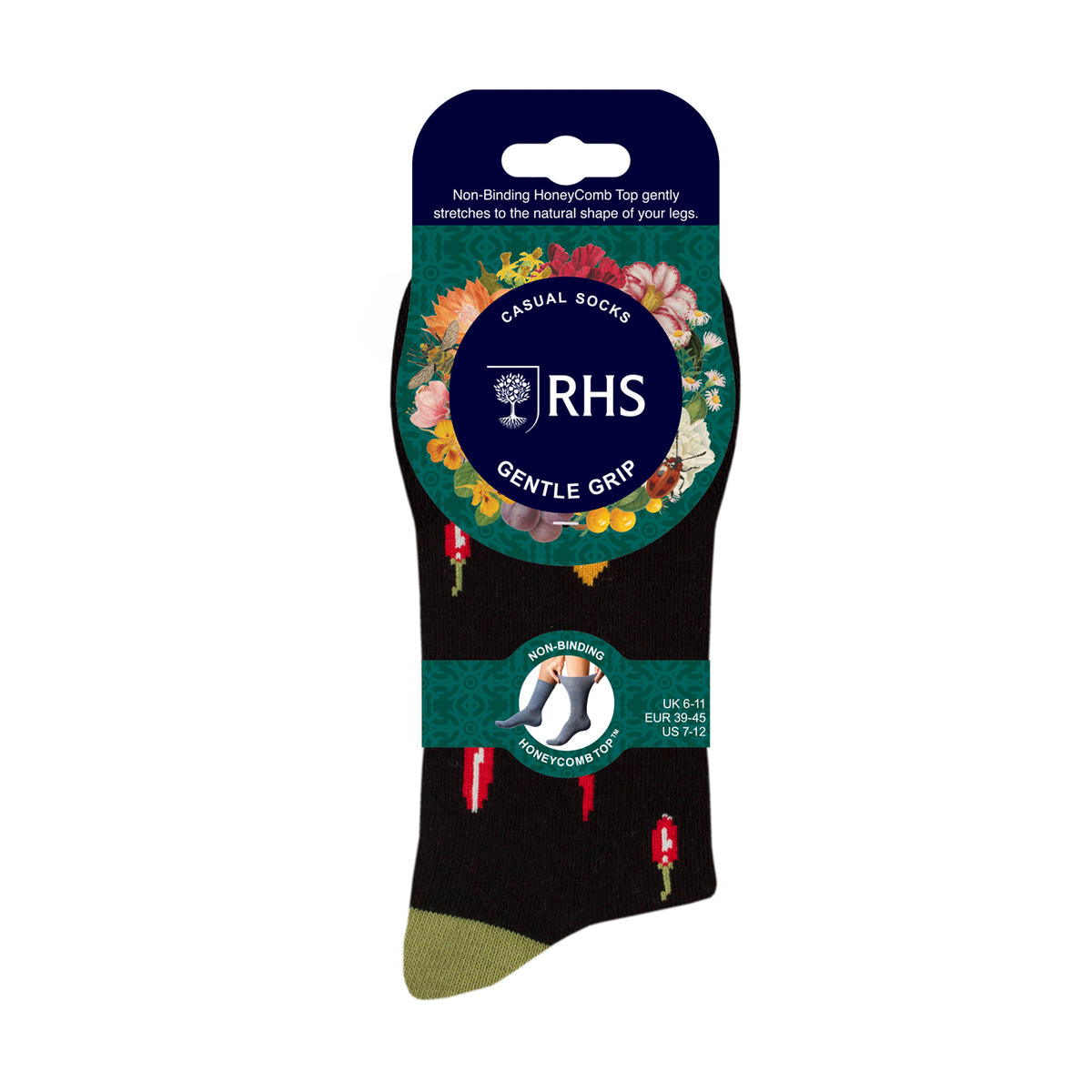 3 Paar Herren-RHS-Baumwollsocken - Gemüse