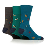 Lade das Bild in den Galerie-Viewer, 3 Paar Herrensocken aus Baumwolle von RHS – Insekten
