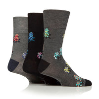 3 Pairs Men's RHS Bamboo Socks - Floral