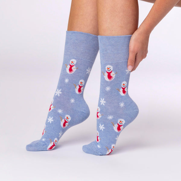 3 Pairs Ladies Fun Feet Christmas Socks - Robin Mix
