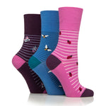 Lade das Bild in den Galerie-Viewer, 3 Paar Fun Feet Baumwollsocken für Damen – Schöne Käfer
