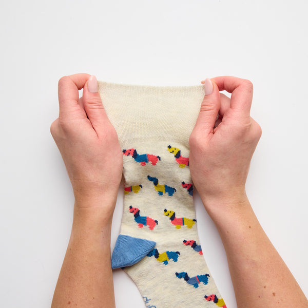 3 Paar Fun Feet Baumwollsocken für Damen – Ich bin ein Hundemensch