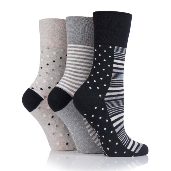 3 Paar Damen Baumwollsocken - Monochrom