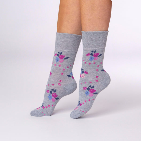 3 Pairs Ladies Cotton Socks - Collector Neutral