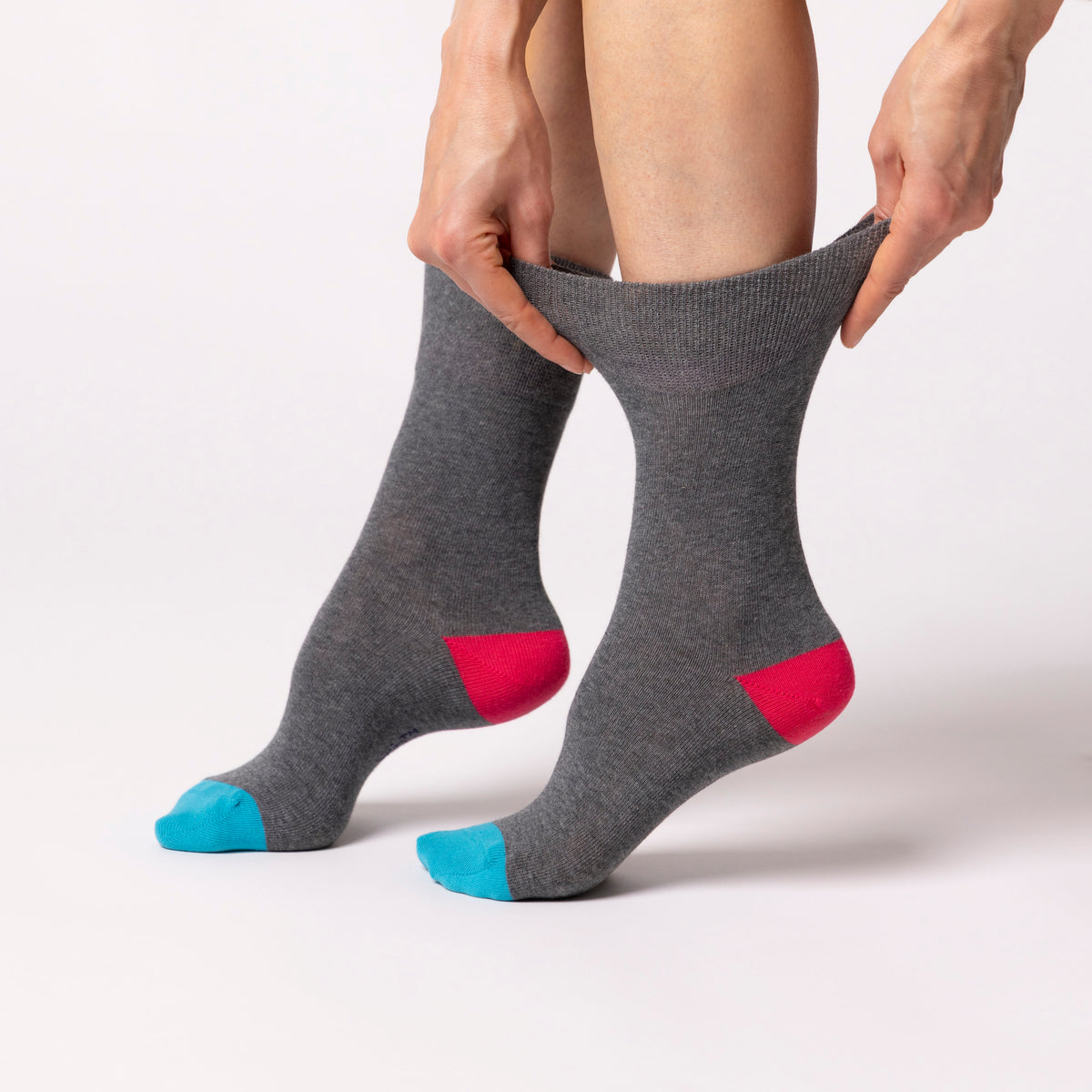 3 Pairs Ladies Colourburst Socks - Colour Prism