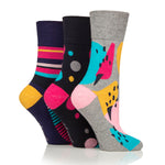 Lade das Bild in den Galerie-Viewer, 3 Paar Damen-Baumwollsocken mit Farbverlauf – Hyper Colour
