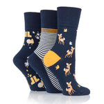Lade das Bild in den Galerie-Viewer, 3 Paar Fun Feet Baumwollsocken für Damen – Waldspaziergang
