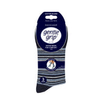 Lade das Bild in den Galerie-Viewer, 3 Paar Damen-Baumwollsocken mit verschiedenen Streifen, City-Muster, Marineblau
