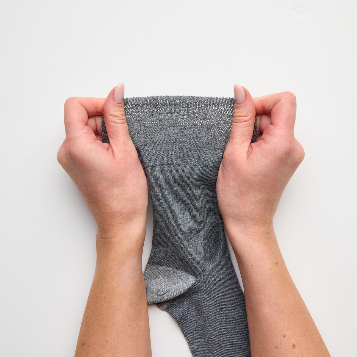 3 Paar Seclude-Socken mit kontrastierendem Absatz für Damen – Grau