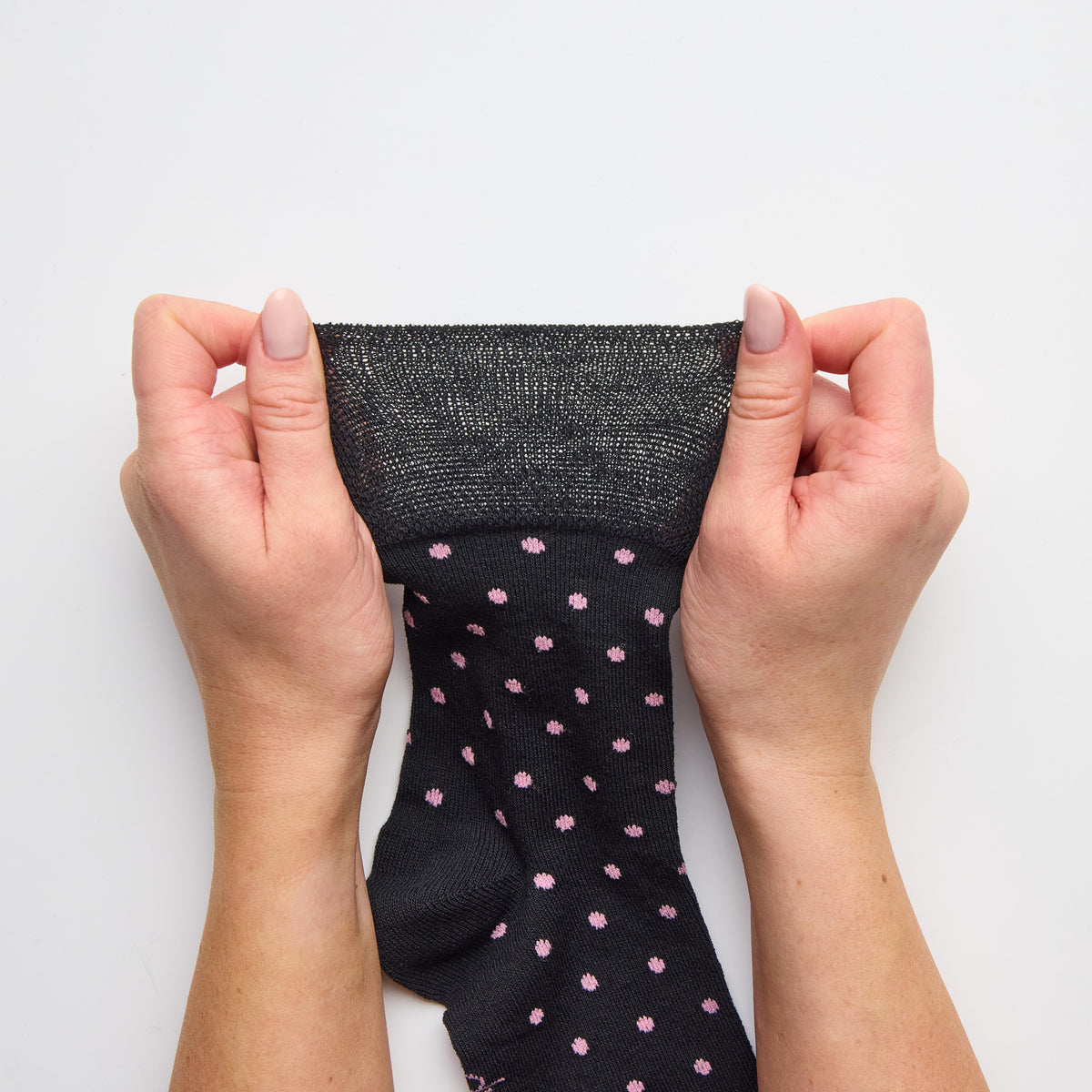 3 Pairs Ladies Digital Dots Cotton Socks - Black