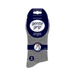 Load image into Gallery viewer, 3 Pairs Ladies Varsity Stripe Cotton Socks - Grey
