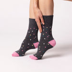 Lade das Bild in den Galerie-Viewer, 3 Paar Damen Baumwollsocken - gesprenkelt

