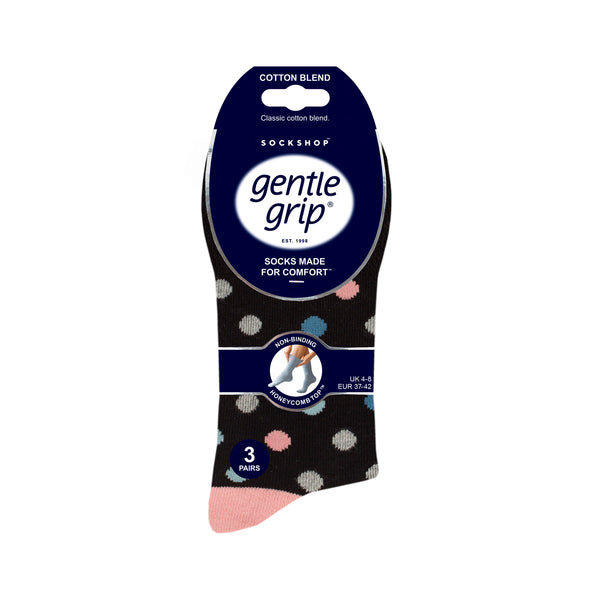 3 Paar Damen-Baumwollsocken – Assertive Graphic