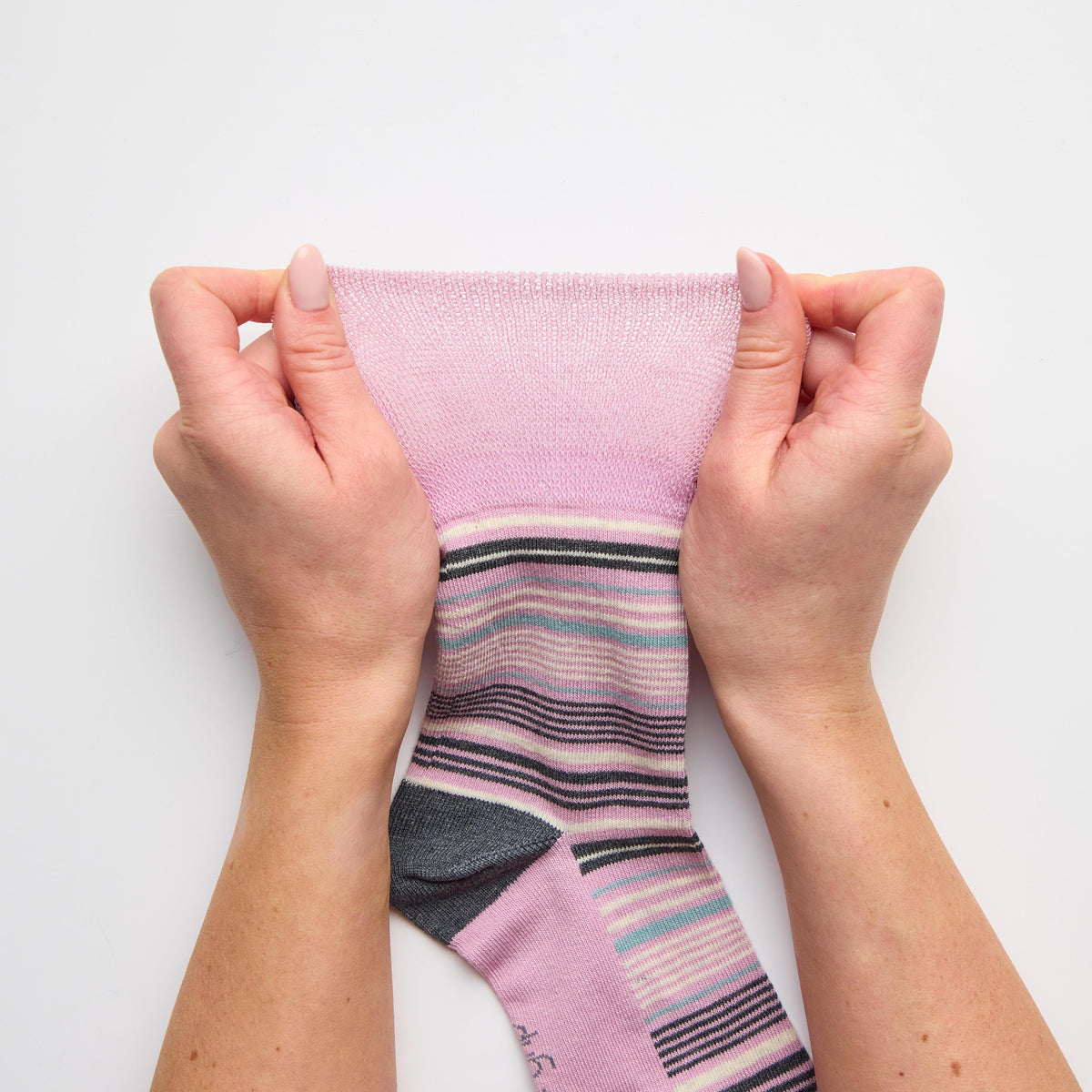 3 Pairs Ladies Cotton Socks - Reverie Stripe