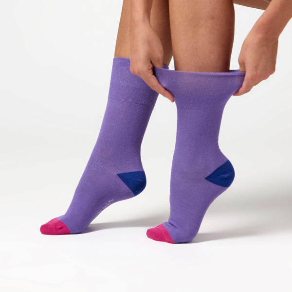 3 Paar Damen-Baumwollsocken mit Farbspritzern – Colour Pop