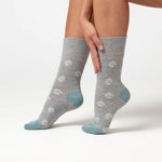 Load image into Gallery viewer, 3 Pairs Ladies Cotton Socks - Daisy
