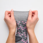 Load image into Gallery viewer, 3 Pairs Ladies Bamboo Socks - Grey
