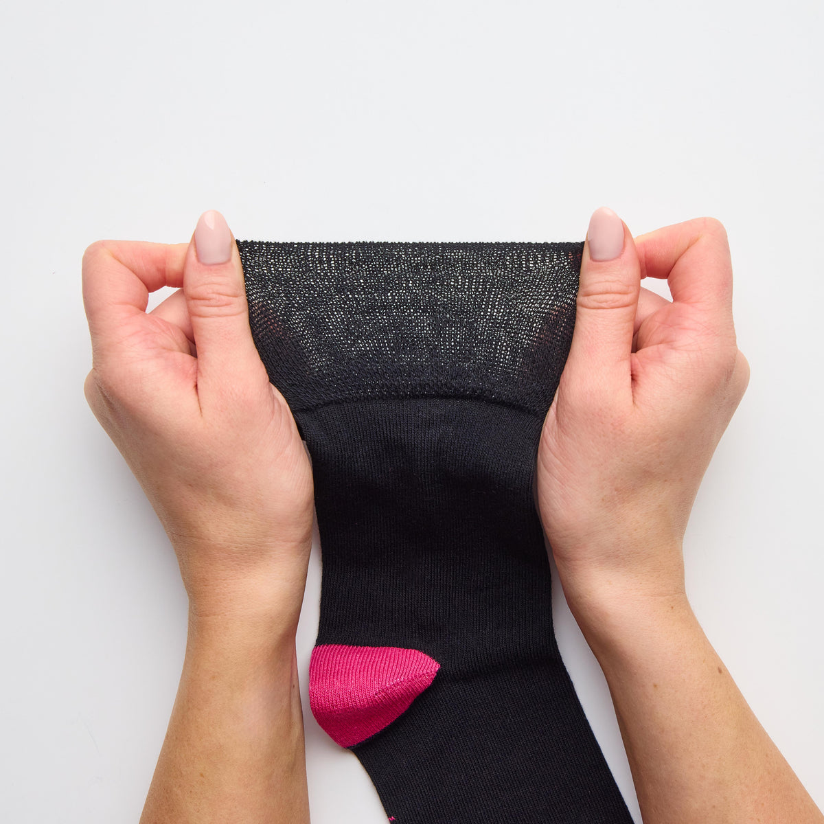 3 Paar Damen-Fersen- und Zehensocken aus Baumwolle – Schwarz und Anthrazit