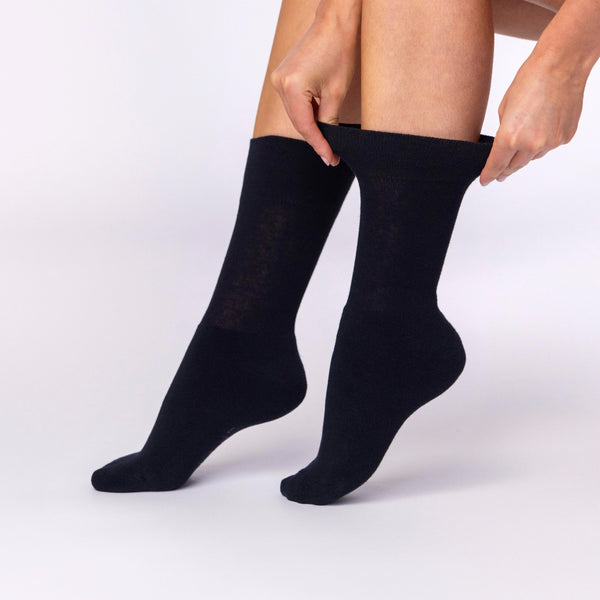 3 Paar Damen Sportsocken - Schwarz
