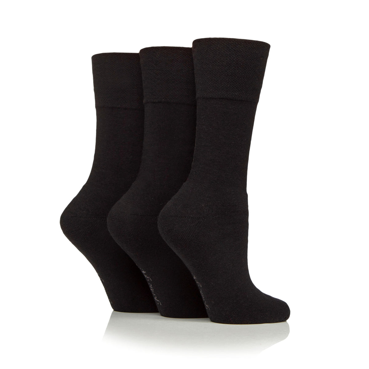 3 Paar Damen Sportsocken - Schwarz