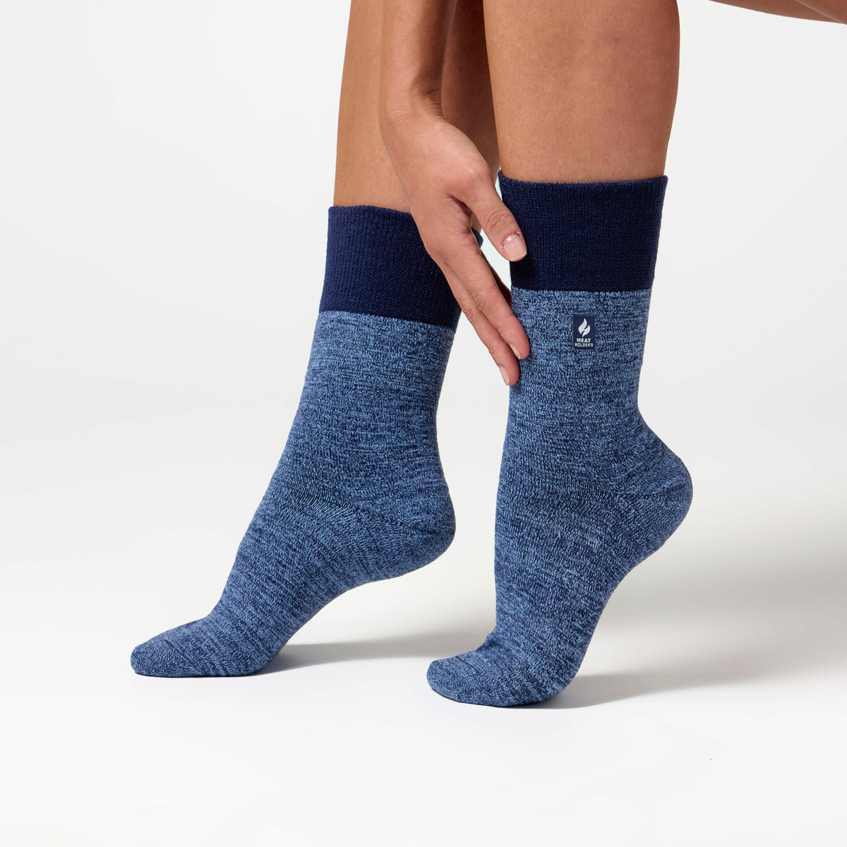 1 Paar Damen Thermosocken - Schwarz