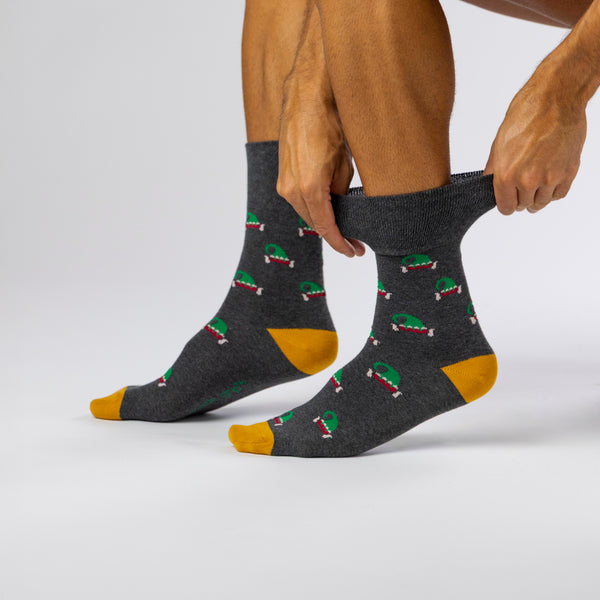 3 Pairs Men's Fun Feet Christmas Socks - Novelty Mix Pattern