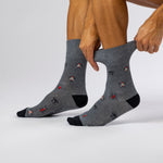 Load image into Gallery viewer, 3 Pairs Men's Fun Feet Cotton Socks - Bugs
