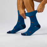 Lade das Bild in den Galerie-Viewer, 3 Paar Fun Feet Baumwollsocken für Herren – Fahrzeuge
