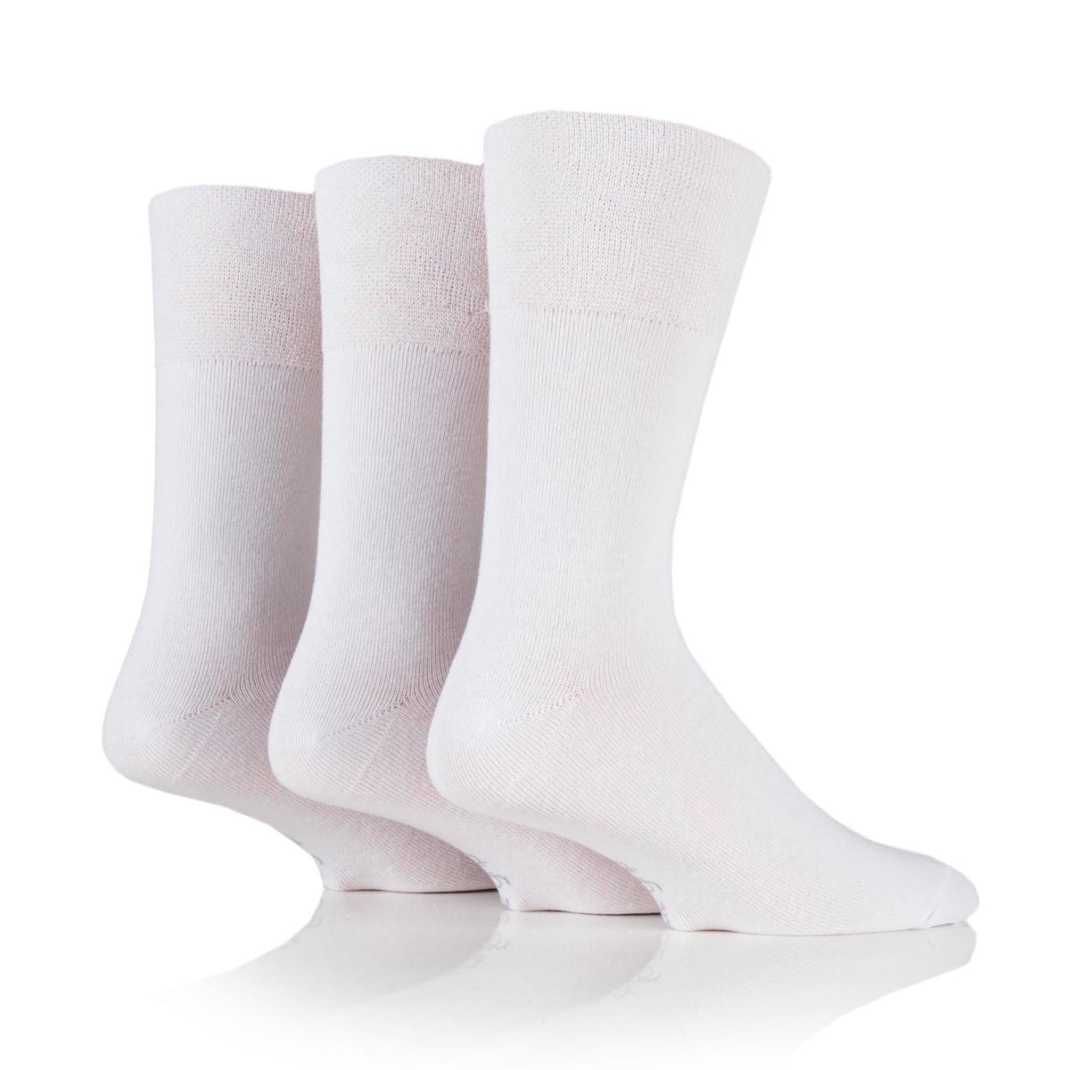 3 Paar Herrensocken aus schlichter Baumwolle - Weiß