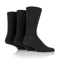 3 Paar Herrensocken aus schlichter Baumwolle - Schwarz