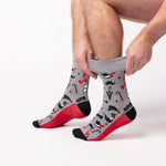 Load image into Gallery viewer, 3 Pairs Men&#39;s Fun Feet Cotton Socks - Gentleman
