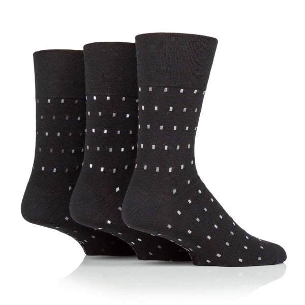 3 Paar Concerto Baumwollsocken für Herren - Schwarz