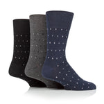 Load image into Gallery viewer, 3 Pairs Men&#39;s Concerto Cotton Socks - Black/Navy/Charcoal

