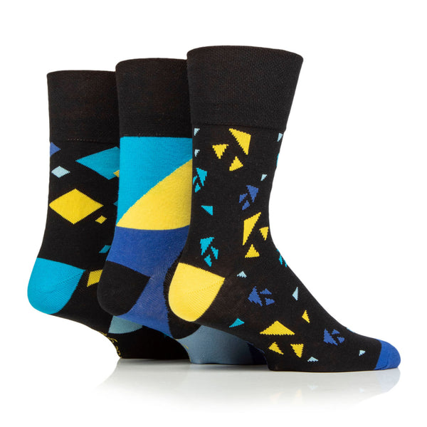 3 Paar Baumwollsocken in Colourburst-Optik für Herren - Angular Arena