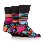 Lade das Bild in den Galerie-Viewer, 3 Paar Baumwollsocken für Herren in Colourburst-Optik – Vibrant Vision
