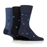 Lade das Bild in den Galerie-Viewer, 3 Paar Herren-Baumwollsocken - Cosmic Pulse
