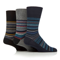 3 Pairs Men's Cotton Socks - Micro Stripes