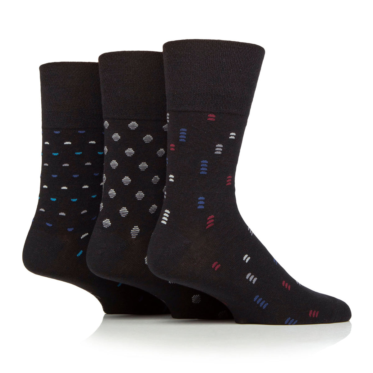 3 Paar Herren-Baumwollsocken – Micro Arc