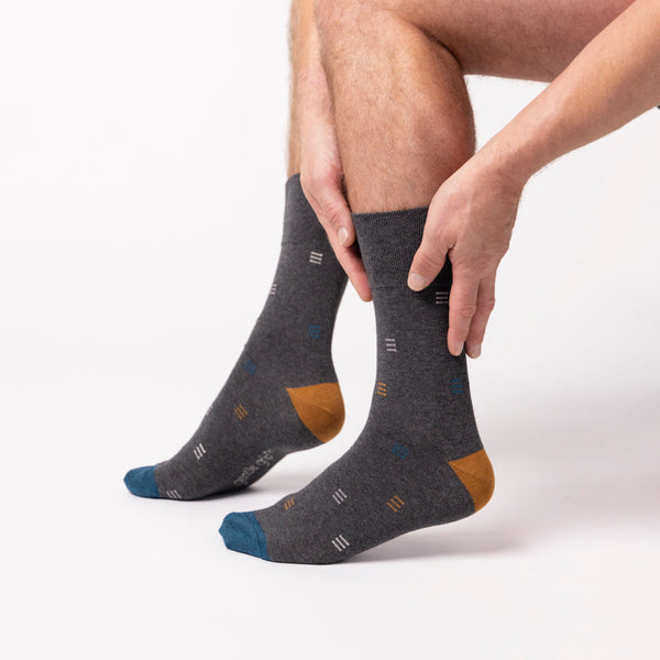 3 Paar Herren-Baumwollsocken - Geometric Myriad