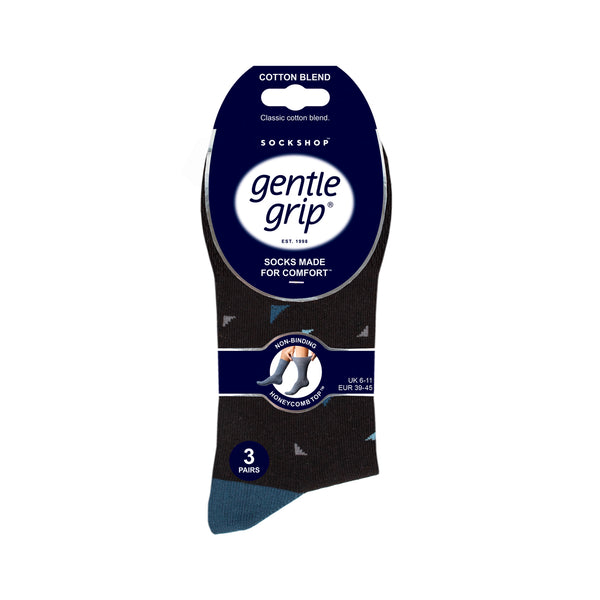 3 Paar Herren-Baumwollsocken - New World Geo